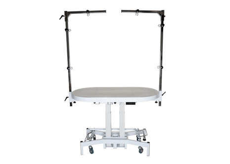 Groom-X Compact Oval elektrischer Trimmtisch mit Licht