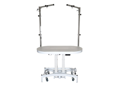 Groom-X Compact Oval elektrischer Trimmtisch mit Licht