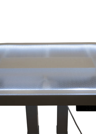 Groom-X Compact Oval elektrischer Trimmtisch mit Licht
