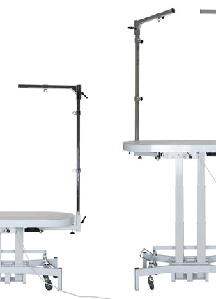 Groom-X Compact Oval elektrischer Trimmtisch mit Licht
