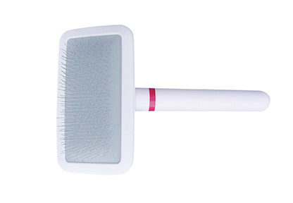 DoggyMan | Soft Slicker Brush weiß | exklusive Bürsten für Hunde und Katzen