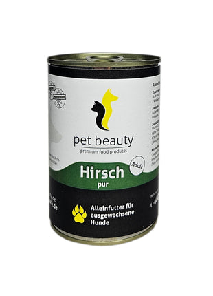 Hirsch pur | Nassfutter für Hunde