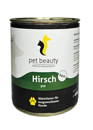 Hirsch pur | Nassfutter für Hunde