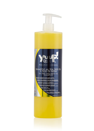 Shampoo mit natürlichem Floh- und Zeckenschutz (Teebaum- und Neemöl-Shampoo) |  Yuup!-Professional