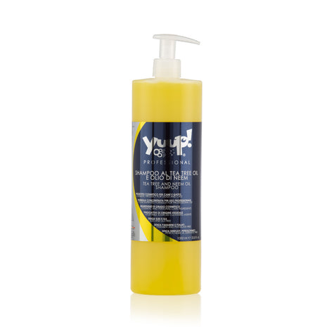 Shampoo mit natürlichem Floh- und Zeckenschutz (Teebaum- und Neemöl-Shampoo) |  Yuup!-Professional