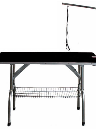 Faltbarer Trimmtisch mit Ablage | 90x60x76cm