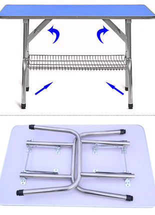 Faltbarer Trimmtisch mit Ablage | 117x60x76cm