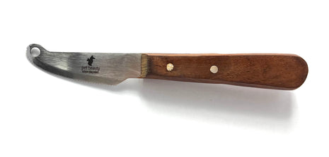 pet beauty Trimmmesser mit Holzgriff | Gesicht | Gesamtlänge 16.5 cm
