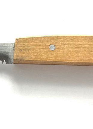 pet beauty Trimmmesser mit Holzgriff | grob | Gesamtlänge 15cm