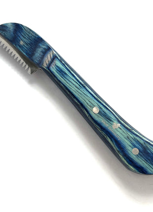 pet beauty Trimmmesser als Satz oder einzeln | 5 Stück | blauer Holzgriff | Gesamtlänge 14cm