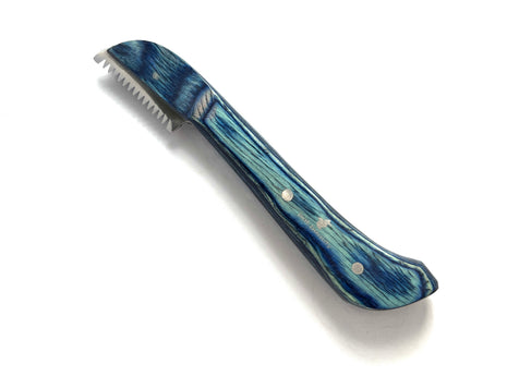 pet beauty Trimmmesser als Satz oder einzeln | 5 Stück | blauer Holzgriff | Gesamtlänge 14cm