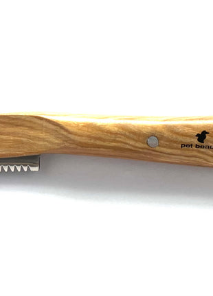 pet beauty Trimmmesser als Satz oder einzeln | 5 Stück | brauner Holzgriff | Gesamtlänge 14cm