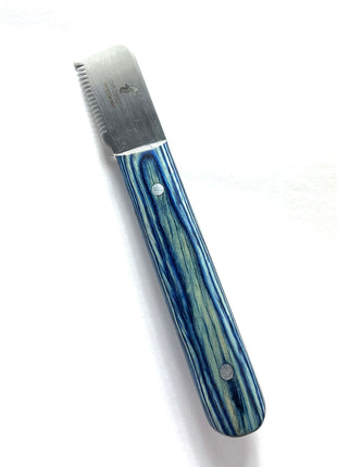 pet beauty Trimmmesser als Satz oder einzeln | 6 Stück | blauer Holzgriff | Gesamtlänge 14cm