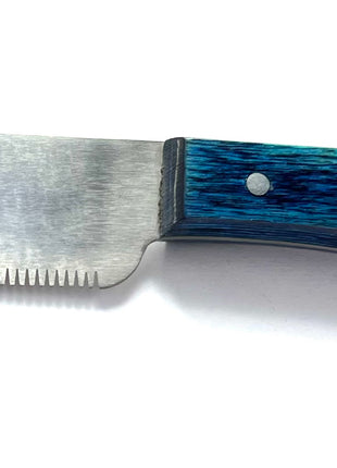 pet beauty Trimmmesser als Satz oder einzeln | 6 Stück | blauer Holzgriff | Gesamtlänge 14cm