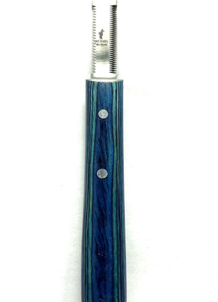 pet beauty Trimmmesser als Satz oder einzeln | 6 Stück | blauer Holzgriff | Gesamtlänge 14cm