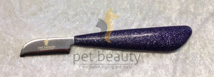 Trim-Messer Plastikgriff blau