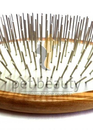 Olivenholz-Hundebürste | PET BEAUTY DELUXE | 20mm Metallstifte | exklusive Hundebürste