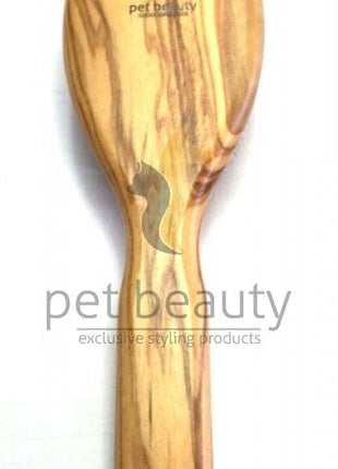 Olivenholz-Hundebürste | PET BEAUTY DELUXE | 20mm Metallstifte | exklusive Hundebürste